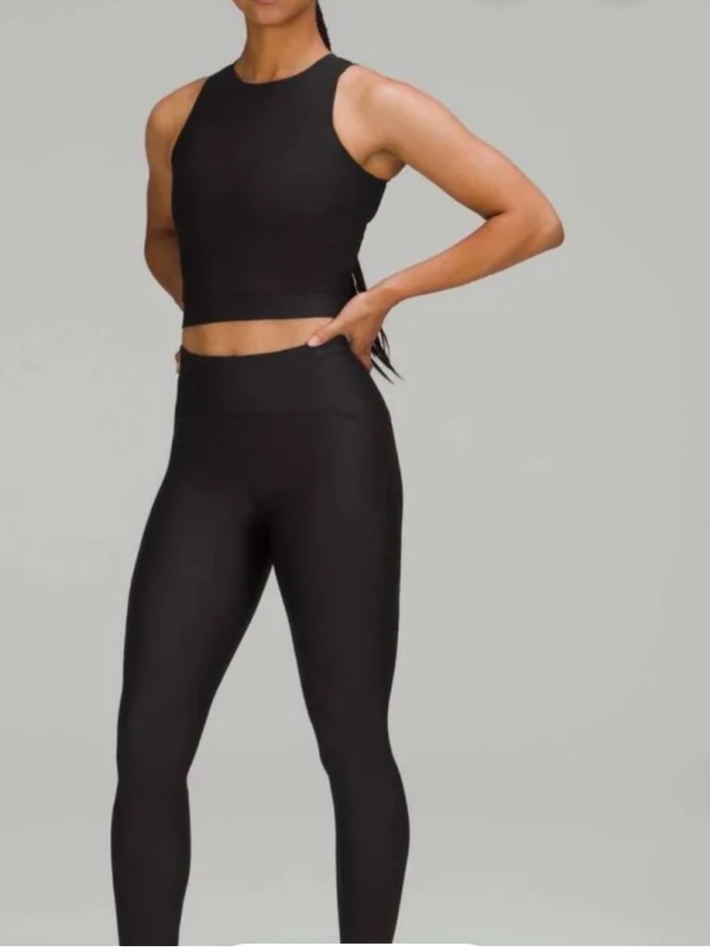 lululemon Black Athletic senseknit running High-Rise Leggings Size 10 New
